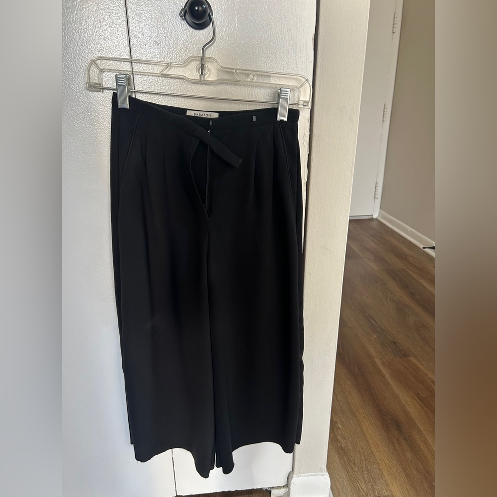 Aritzia Black wide legged black pants